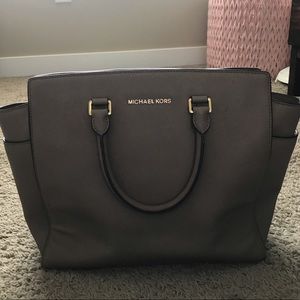 Michael Kors leather tote bag